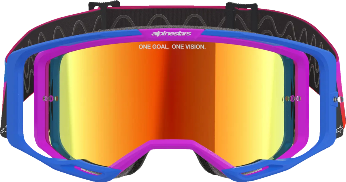 GOGGLE VISION 8 CORP BLUE/PURP/ORG MIRROR-RED
