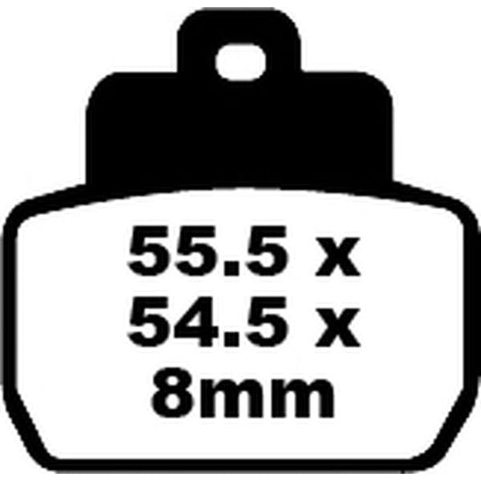 Brake Pad Sfa-Hh Series Sintered Metal Scooter SFA418HH