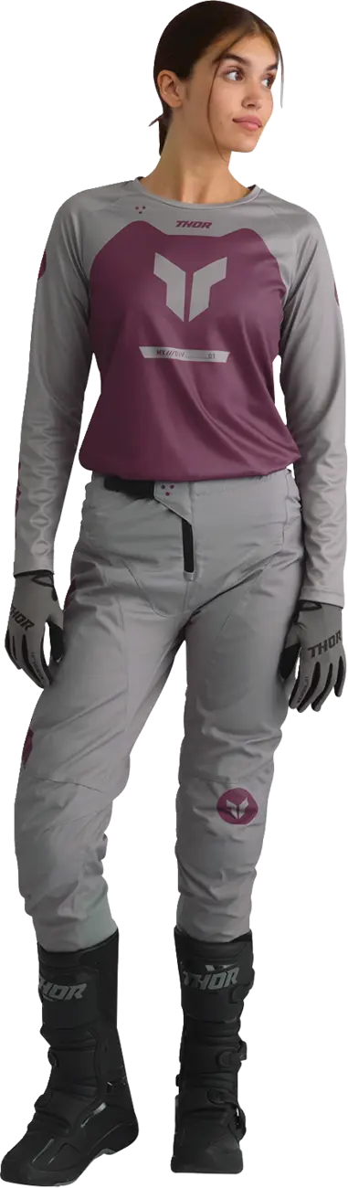 PANTS WOMENS RIDEMODE MENACE PURPLE/GRAY 11/12