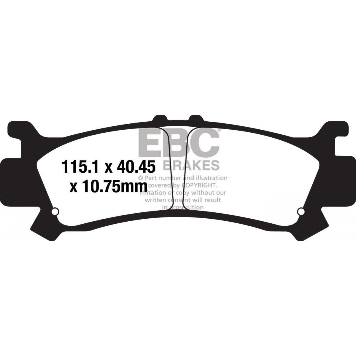 Brake Pad Tt-Series Carbon Offroad FA702TT