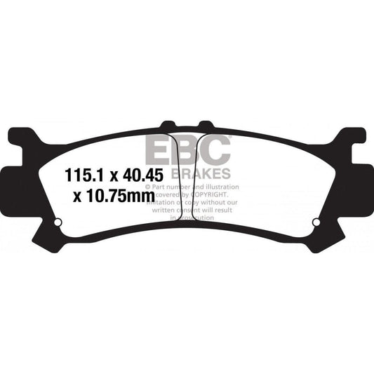 Brake Pad Tt-Series Carbon Offroad FA702TT