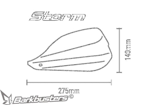 HANDGUARD STORM 22MM BK