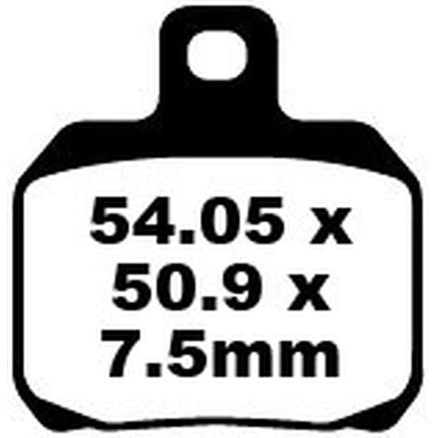 Brake Pad Sfa-Hh Series Sintered Metal Scooter SFA264HH