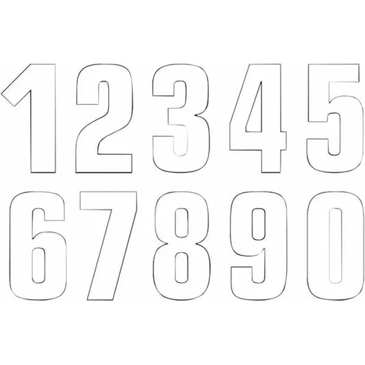 Number #7 16X7.5Cm Wh 5048/10/7