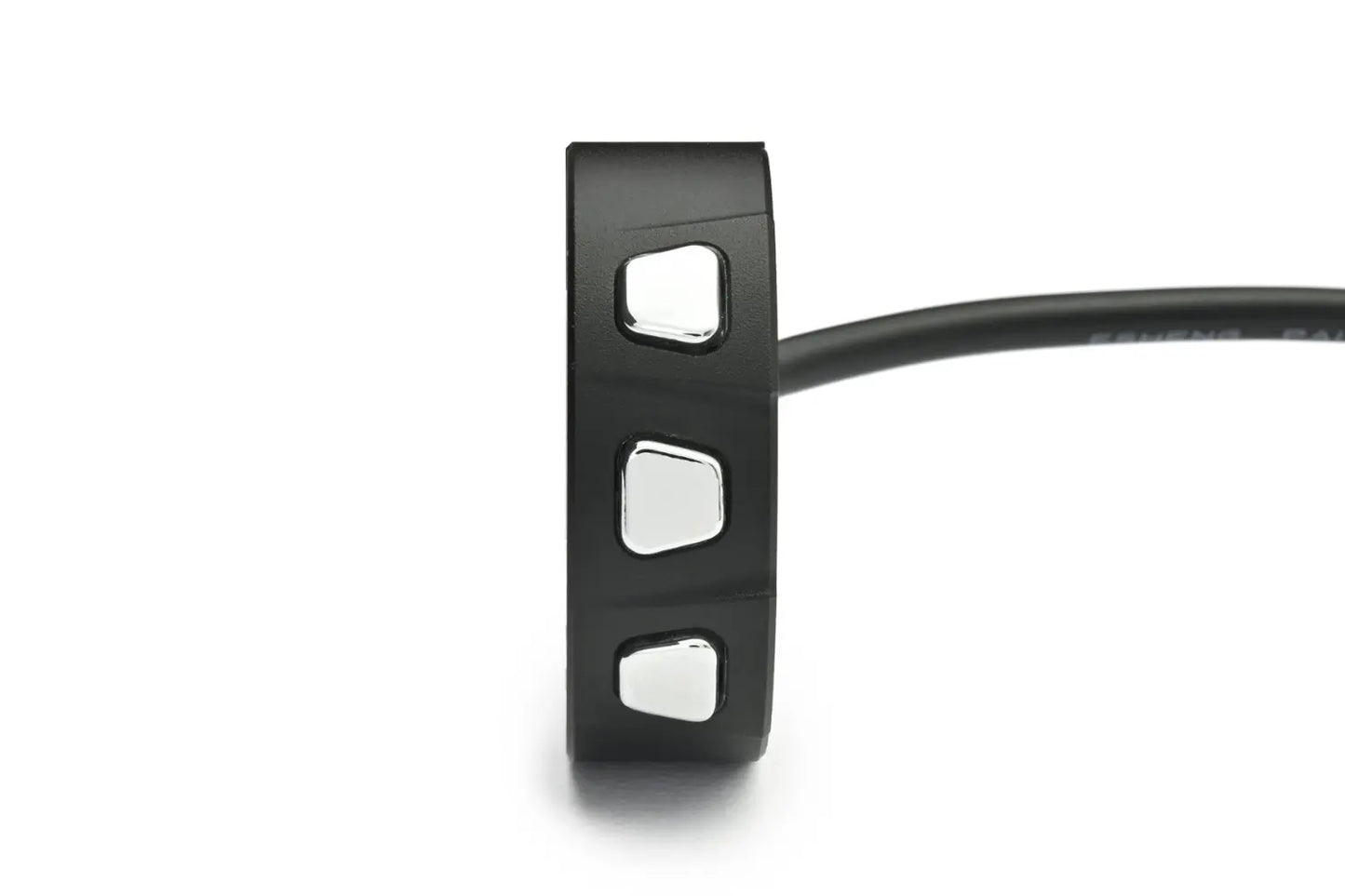 HANDLEBAR SWITCH 3-BUTTON CNC ALUMINIUM CHROME BUTTON