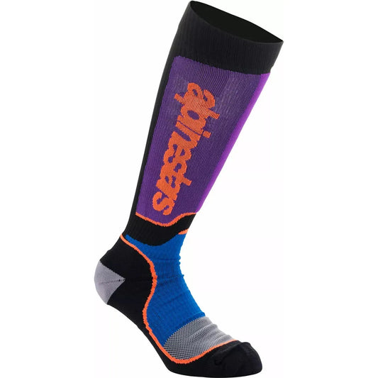 Youth MX Plus Socks Purple/Orange/Blue