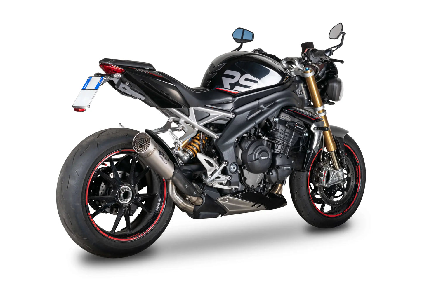 MUFFLER 2-1 GRID-O TIT TRIUMPH SPEEDTRIPLE 1200 ECE