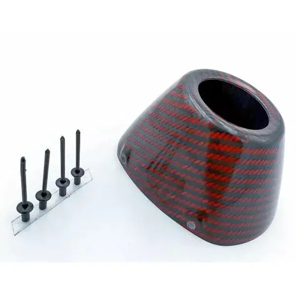 End Cap Replacement C/F Rct Ext. Rivet Red 040695
