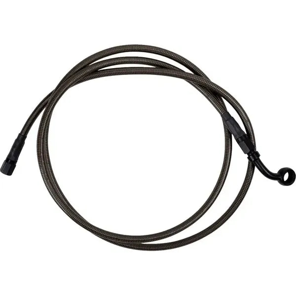 Brake Line Upper Carbon Coat Wblack Fittings