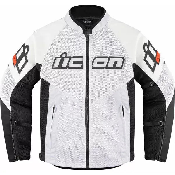 Mesh AF™ Leather Jacket White/Black