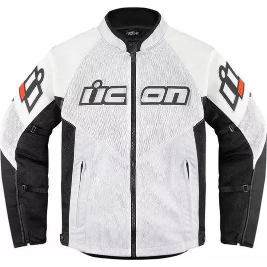 Mesh AF™ Leather Jacket White/Black