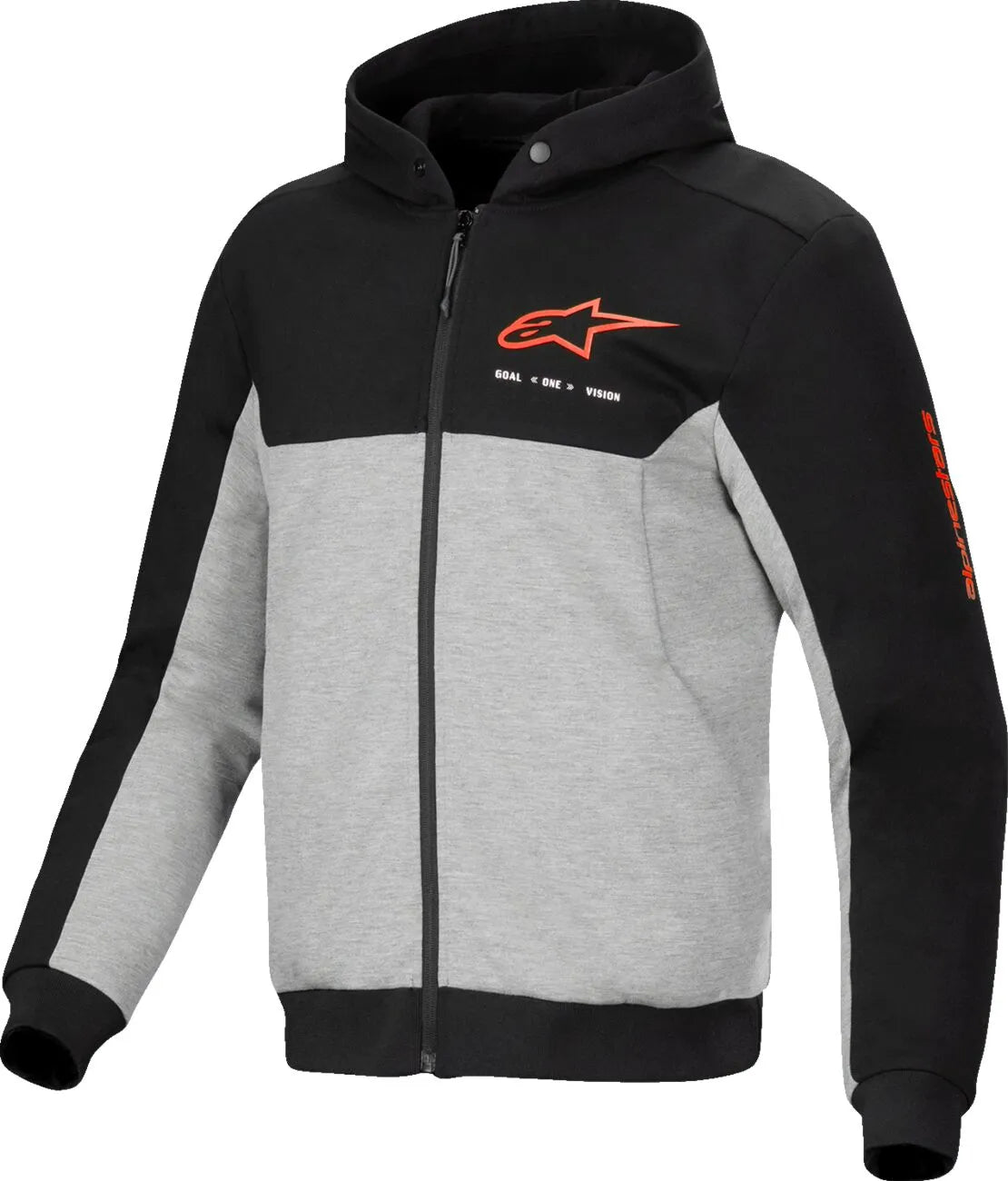 HOODIE CHROME V2 SPORT BK/GY/RD FL 2XL