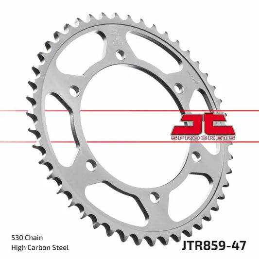 Sprocket Rear 47T 530 Blk Jtr859.47Zbk