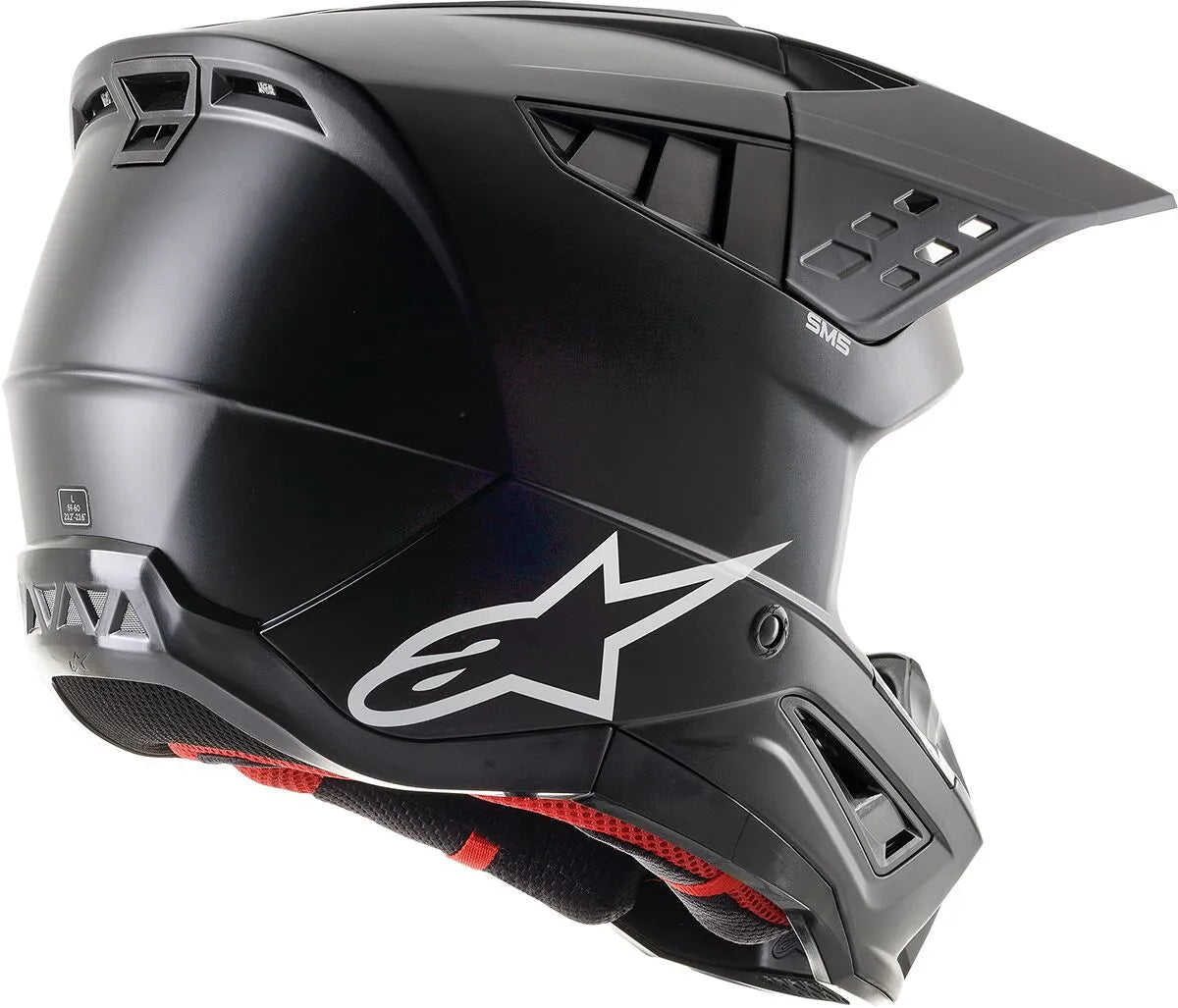 HELMET SM5 SOLID BLACK 2X
