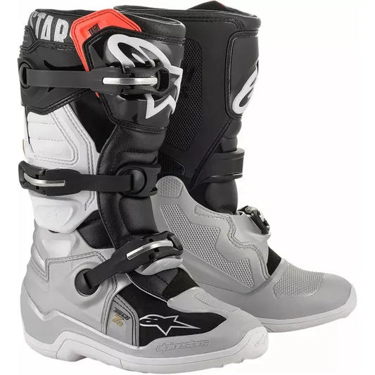 Youth Tech 7S Boots Black/Silver/White