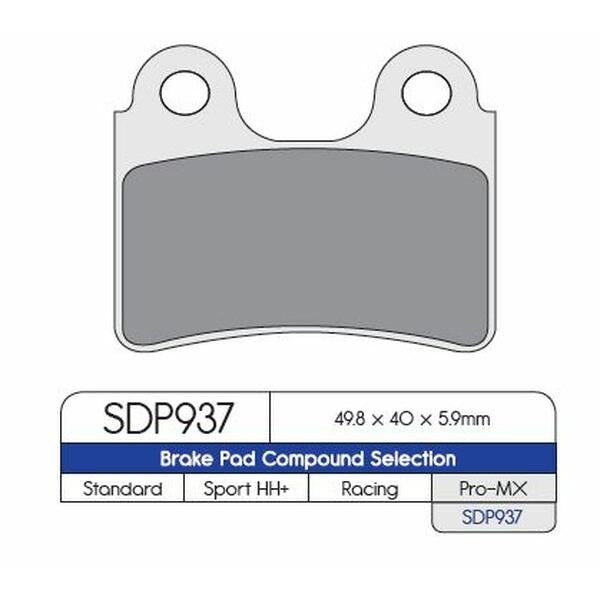 Brake Pad Bet Gas Sher Sdp937