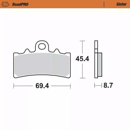 Brake Pad Sinter Front 407601