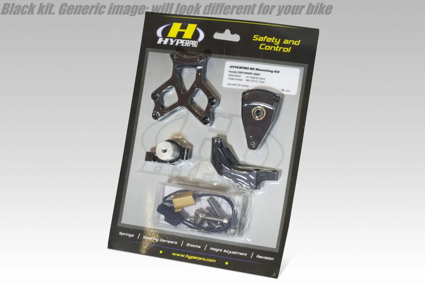 SD MOUNT. KIT  BLACK BMW F 850/900 GS