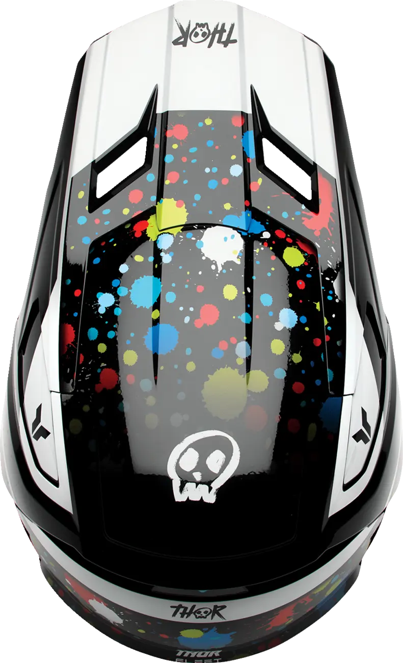 HELMET FLEET YTH SPLAT BLACK M