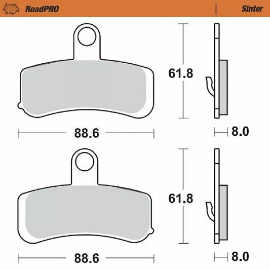 Brake Pad Sinter Front 411501