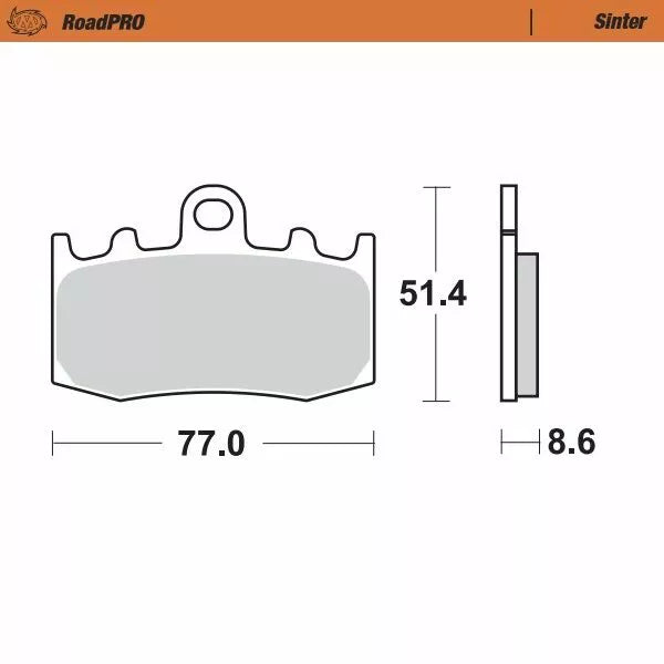 Brake Pad Sinter Front 406201