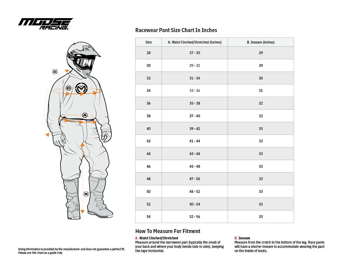 PANT QUALIFIER BLACK/WHITE 30