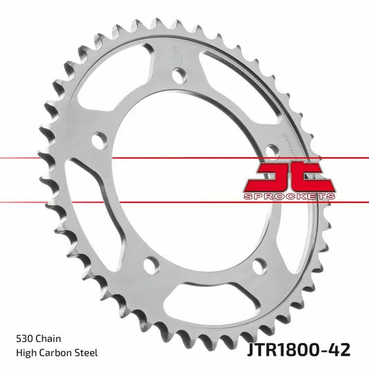 Sprocket Rear 42T 530 Blk Jtr1800.42Zbk