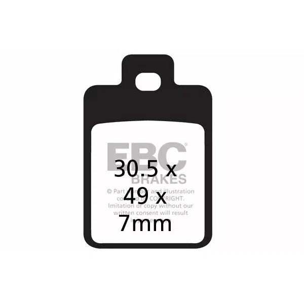 Brake Pad Sfa Series Organic Scooter SFA255