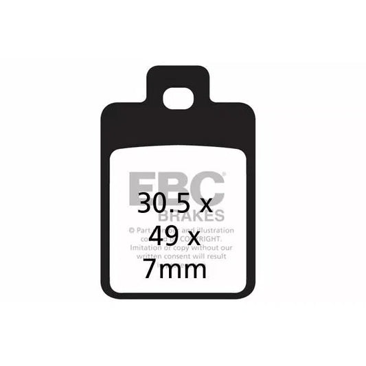 Brake Pad Sfa Series Organic Scooter SFA255