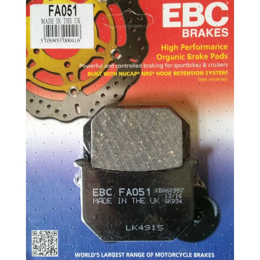 Brake Pad Fa Series Organic FA051