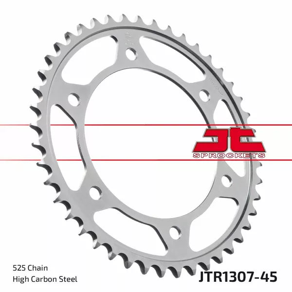 Sprocket Rear 45T 525 Blk Jtr1307.45Zbk