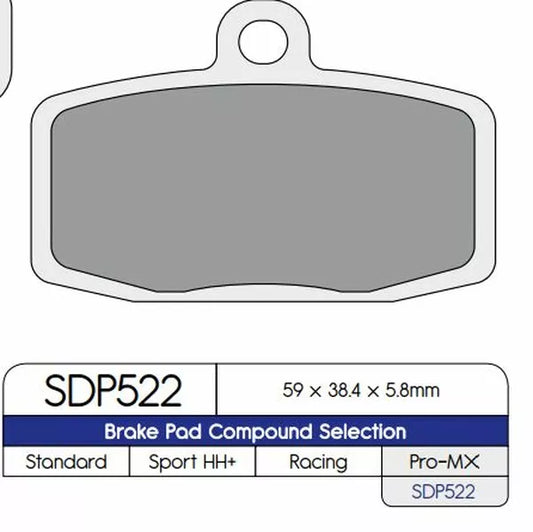 Brake Pad Sinter Dp552