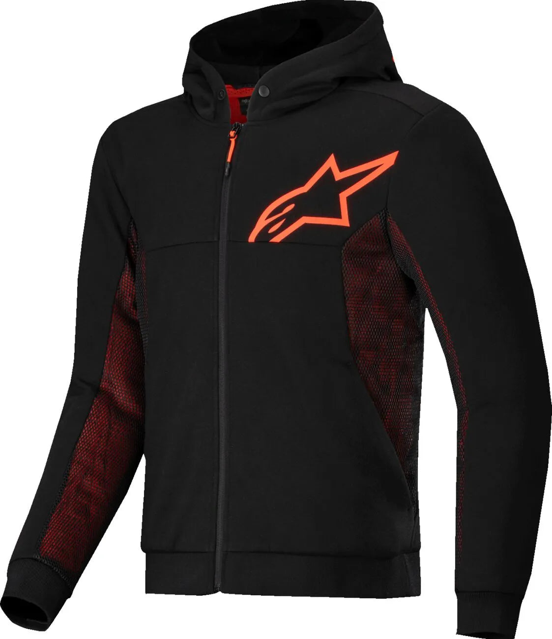 JACKET/HOODIE CHROME AIR BLK/RED 2XL