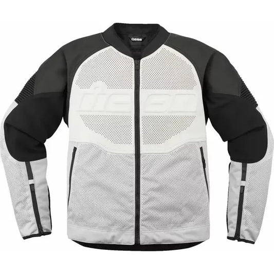 Overlord3™ Leather Jacket White/Black