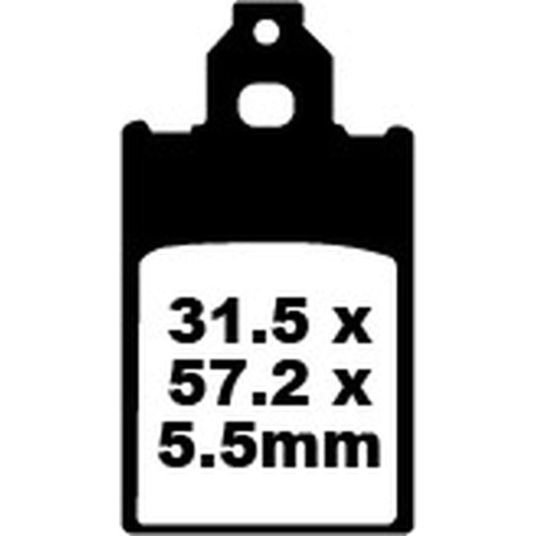 Brake Pad Sfa Series Organic SFA116