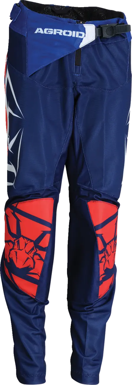 PANT AGROID YTH MESH RD/WH/BL 18