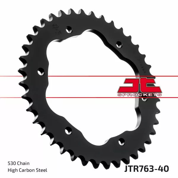 Sprocket Rear 40T 530 Blk Jtr763.40Zbk