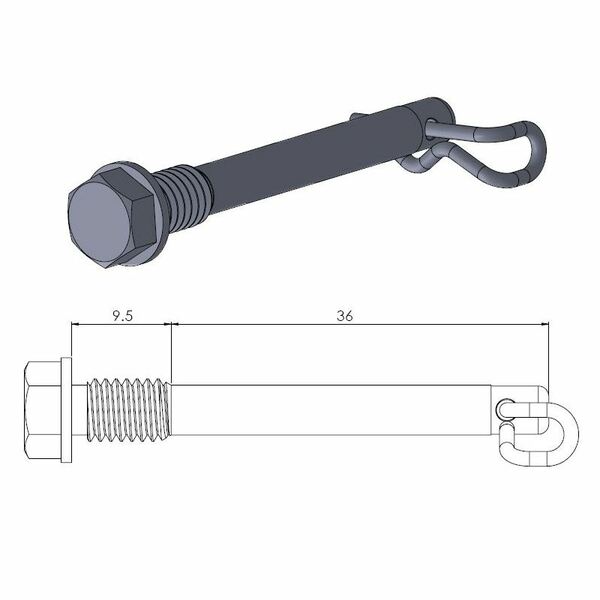 Brake Pad Pin 213042