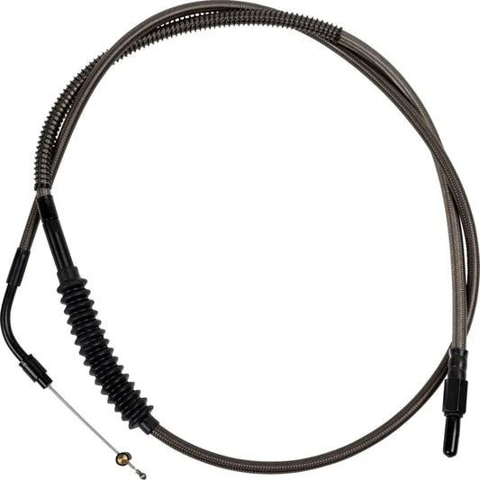 Clutch Cable  Carbon Coat Wblack Fittings +