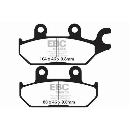 Brake Pad Fa-Tt Series Carbon Offroad FA642TT
