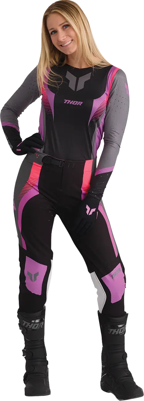 PANTS WOMENS SPORTMODE VELOCITY BLACK/ORCHID 13/14