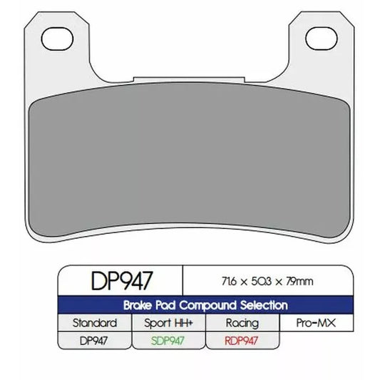 Brake Pad Sinter Dp947
