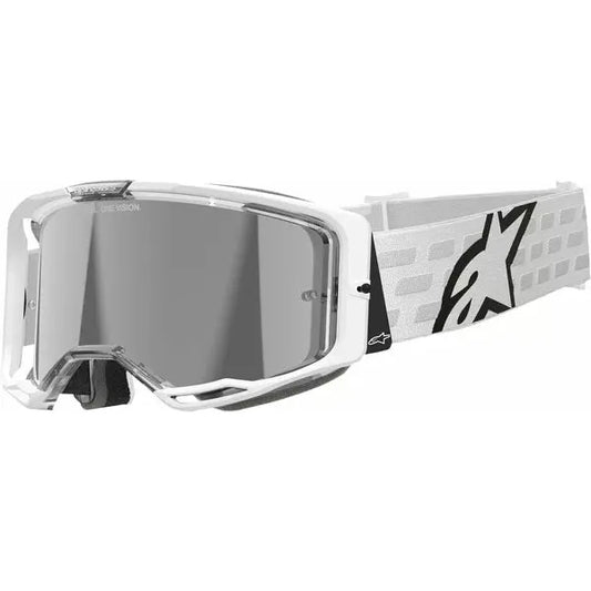 Vision 8 Corp Goggle White w/ Silver Mirrored Lens