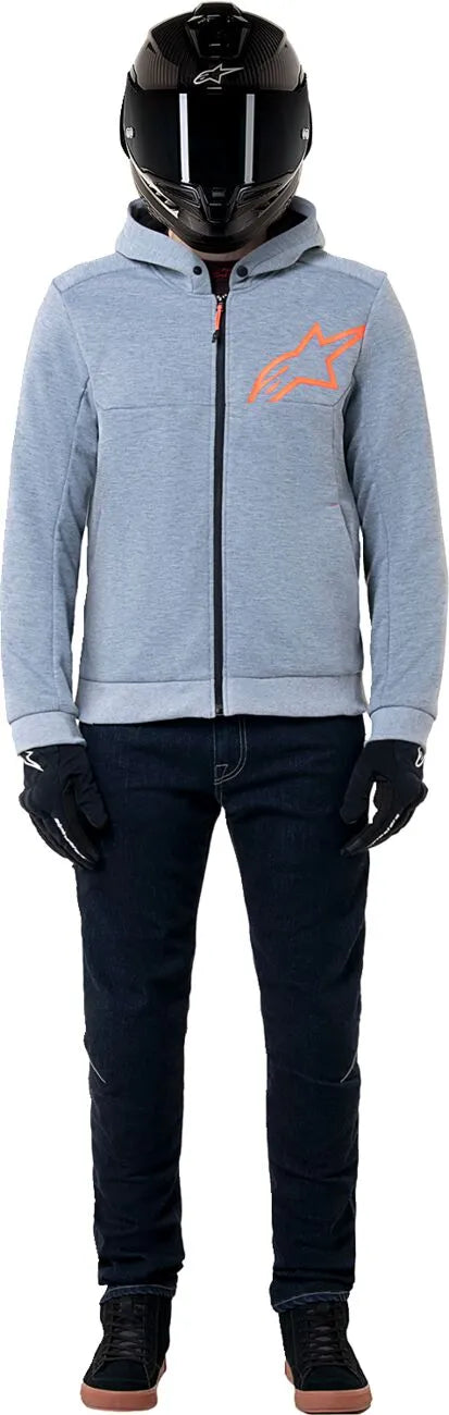 JACKET/HOODIE CHROME V2 GRY/RED 2XL
