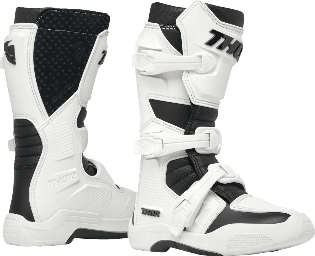 BOOT YTH BLITZ XR WH/BK 2