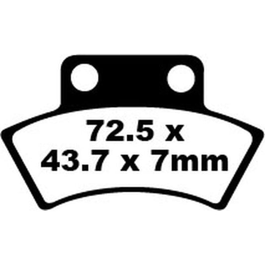 Brake Pad Fa-Tt Series Carbon Fiber Offroad FA232TT