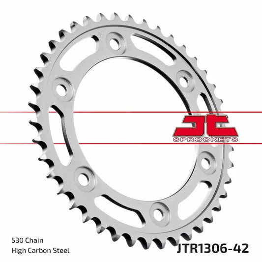 Sprocket Rear 42T 530 Blk Jtr1306.42Zbk