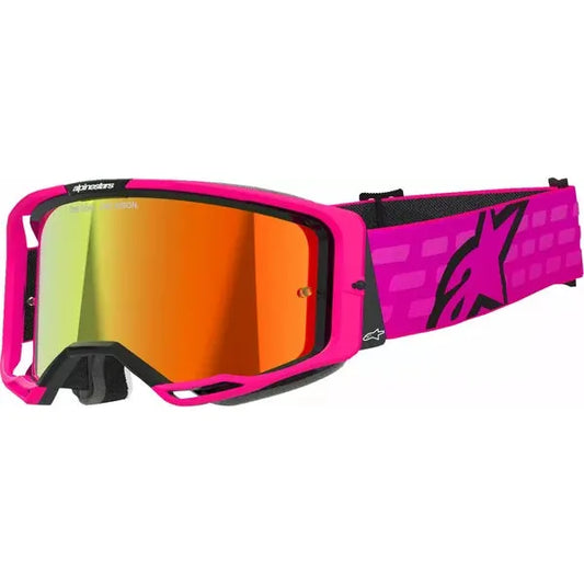 Vision 8 Corp Goggle Pink w/ Red Mirrored Lens