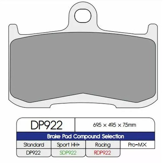 Brake Pad Sinter Dp922