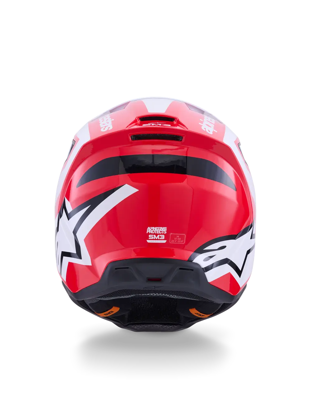 HELMET SM3 HEAT RED/WH/BLK M